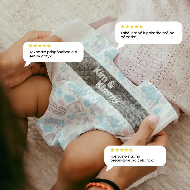 Kim & Kimmy plienky veľkosť 5 pre bábätká 12–17 kg, 44 ks 2