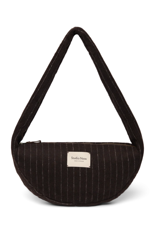 STUDIO NOOS - Flannel Chalkstripe Mini Cross Body bag | Brown