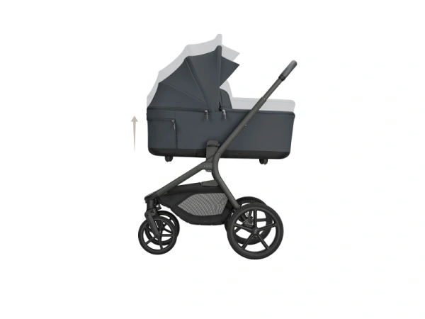 KikkaBoo Kočík 2v1 Goya Platinum GRAPHITE 5