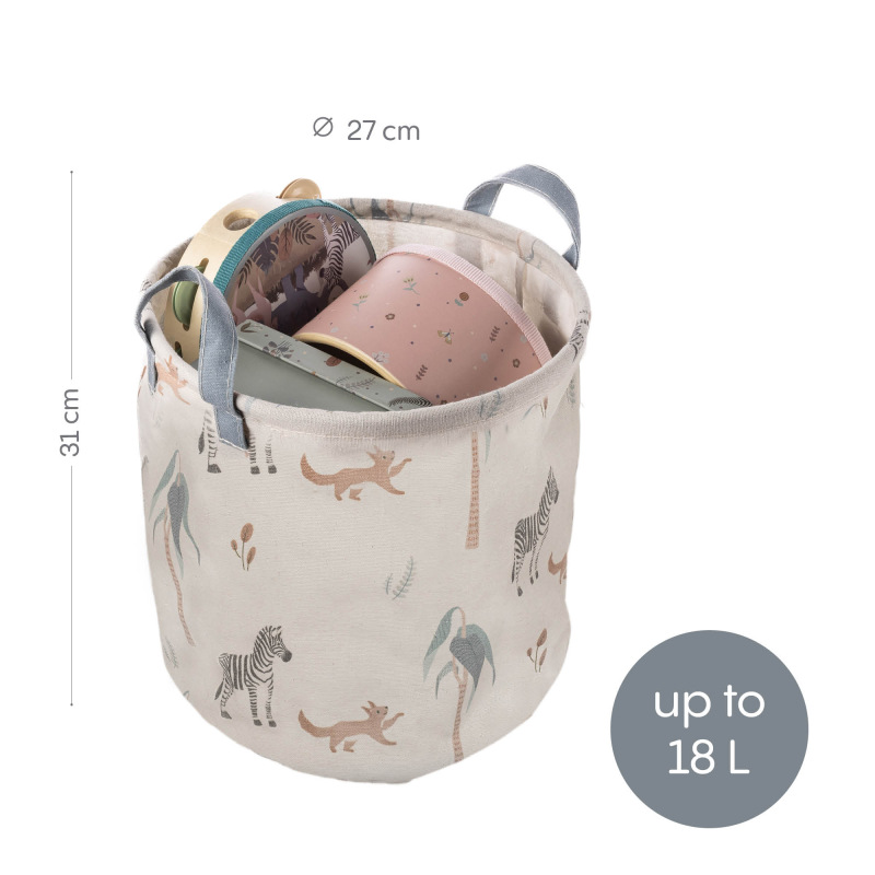 Detský kôš na hračky bavlna veľký 3