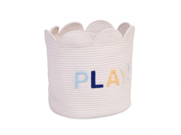 Kôš na hračky Kvetina Off White 35x35x35 cm 1