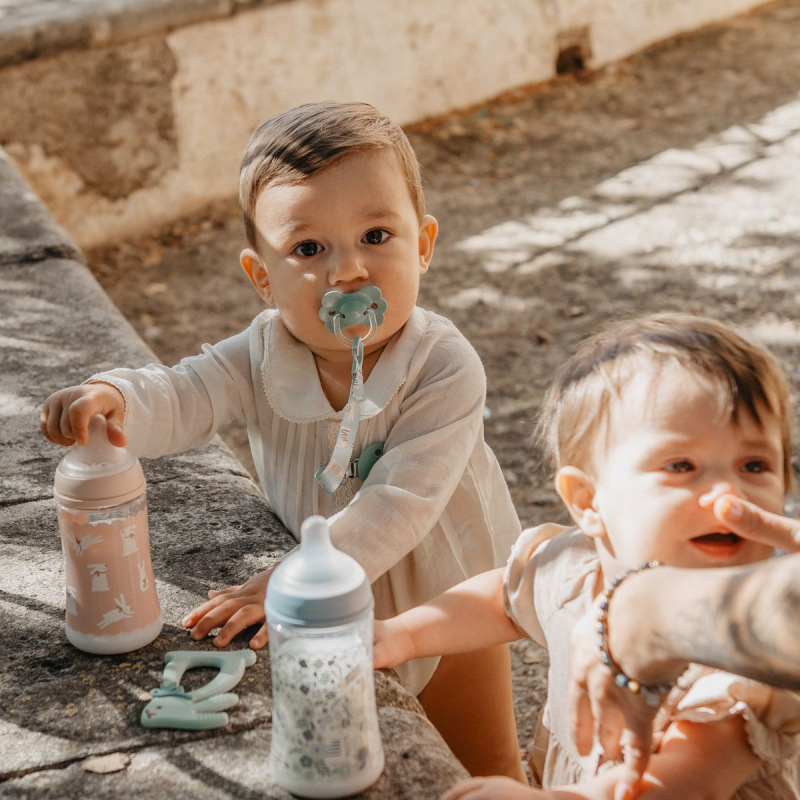 SUAVINEX | KLIP na cumlík so stuhou WONDERLAND NEW - zelený králik 5