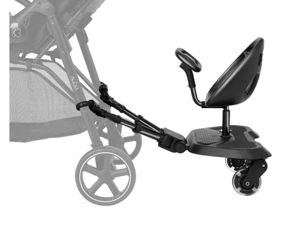 Stúpadlo ku kočíku so sedátkom Ally XL Black 7