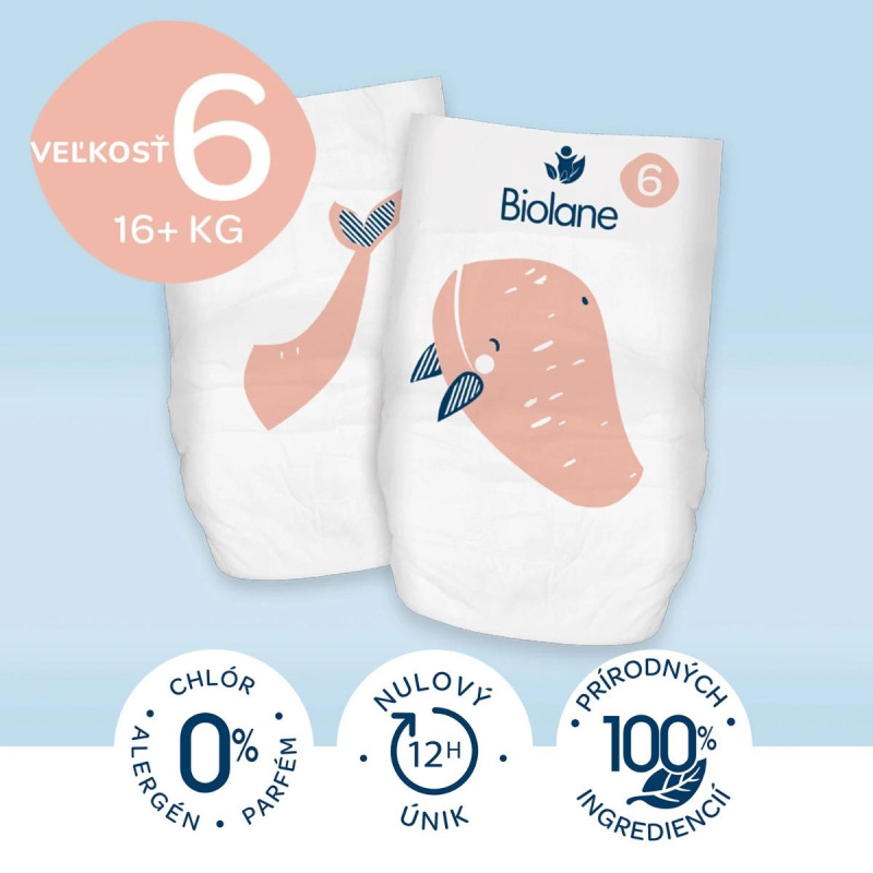 BIOLANE Ekologické plienkové nohavičky 6 (16 a viac kg), 36 ks 1