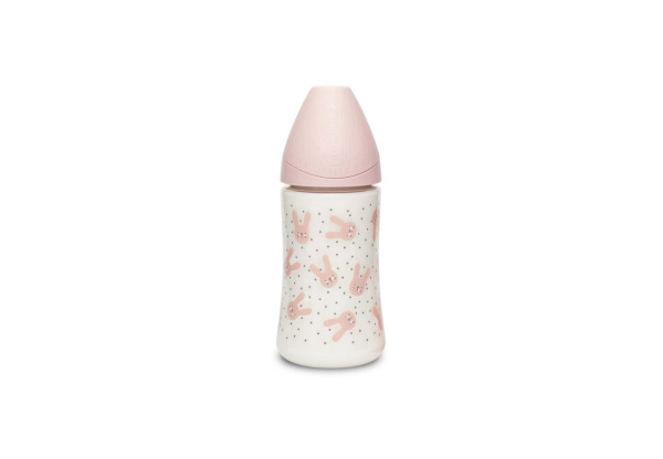 SUAVINEX | Premium fľaša 270 ml 3P HYGGE králik - ružová 2