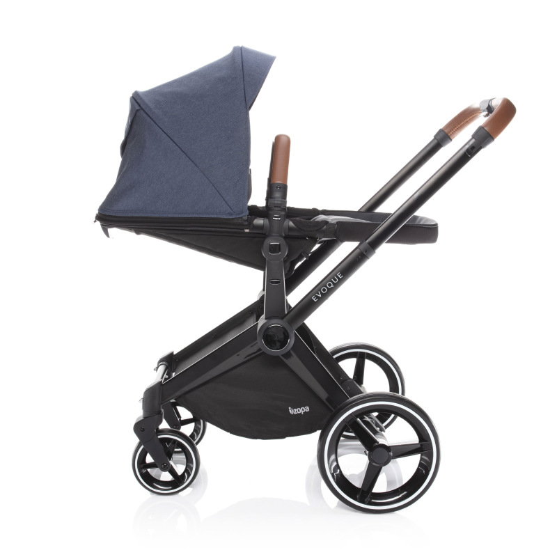 SET Podvozek Evoque + Farebný set ku kočárku Evoque, B/BR_Jeans 2