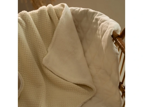 Deka pletená 70x100 cm Pure Soft White 4