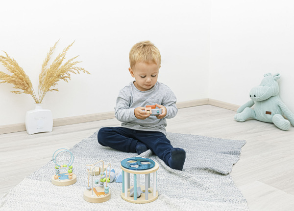 Dřevěná aktivity vkládačka, Pink 7