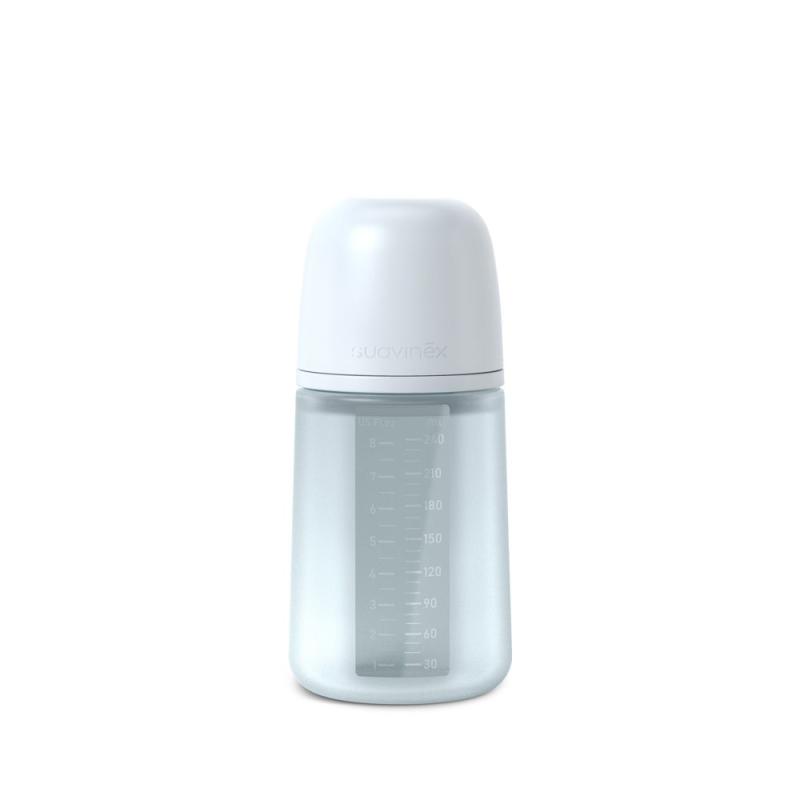 SUAVINEX | DOJČENSKÁ FĽAŠA 240 ml M COLOUR ESSENCE - modrá