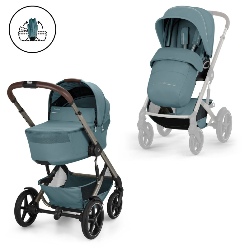 TALOS S LUX BLK 2026 + hlboká skladacia vanička - STORMY BLUE