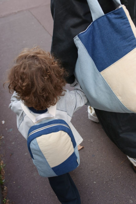 STUDIO NOOS - Packwork Mini BACKPACK - batůžek | Denim 1