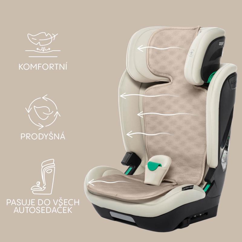 Priedušná podložka do autosedačky Breeze sk. 1, Coral Pink 2