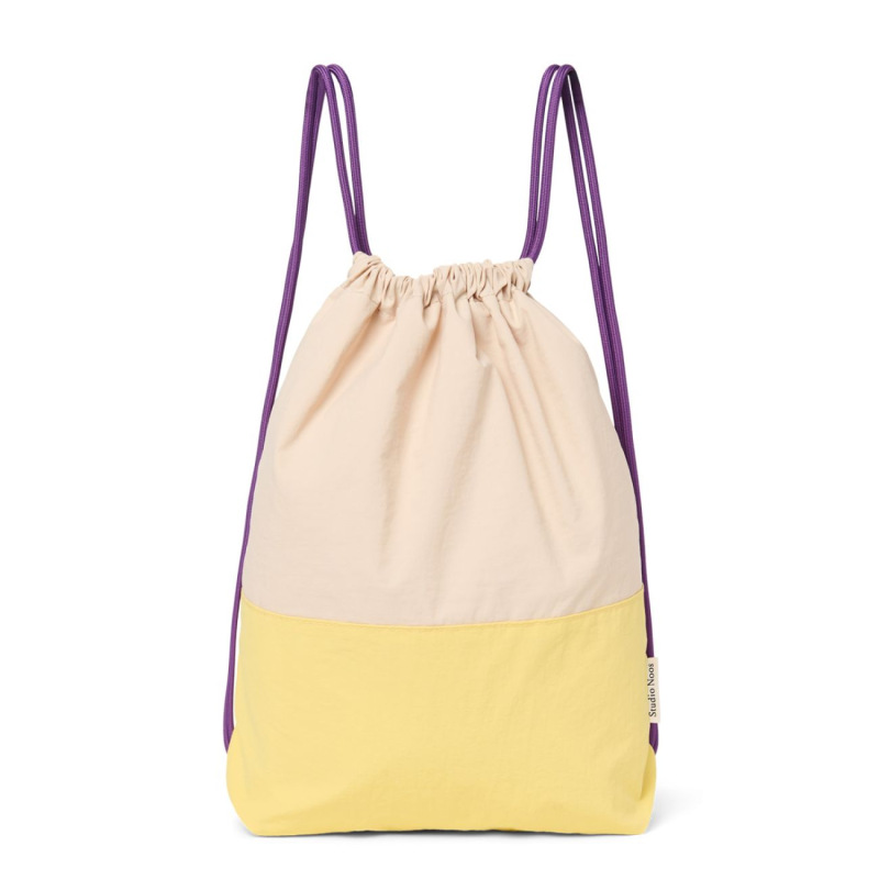 STUDIO NOOS - Patchwork Gym bag - tělocvičný vak | Butter Yellow