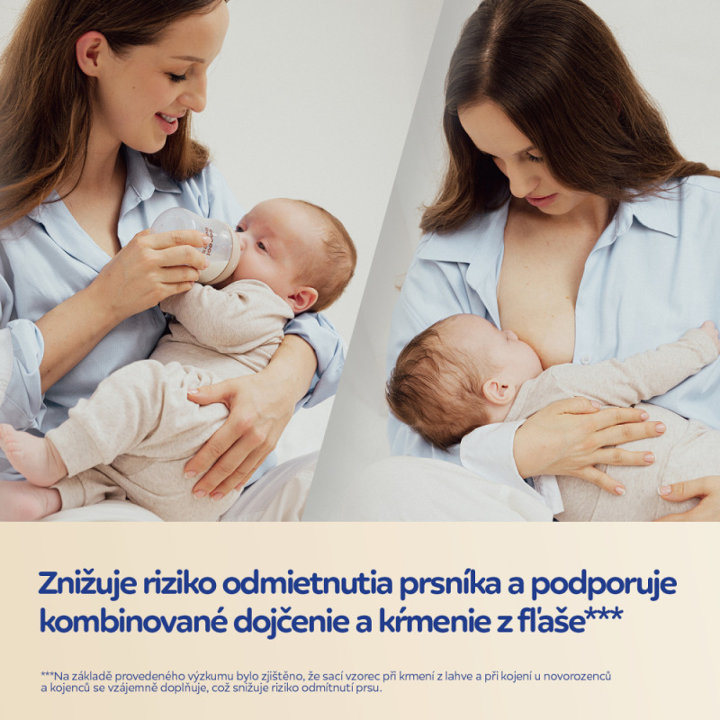 CANPOL BABIES Cumlík k fľaši Natural Shape 0m+ 2ks 6