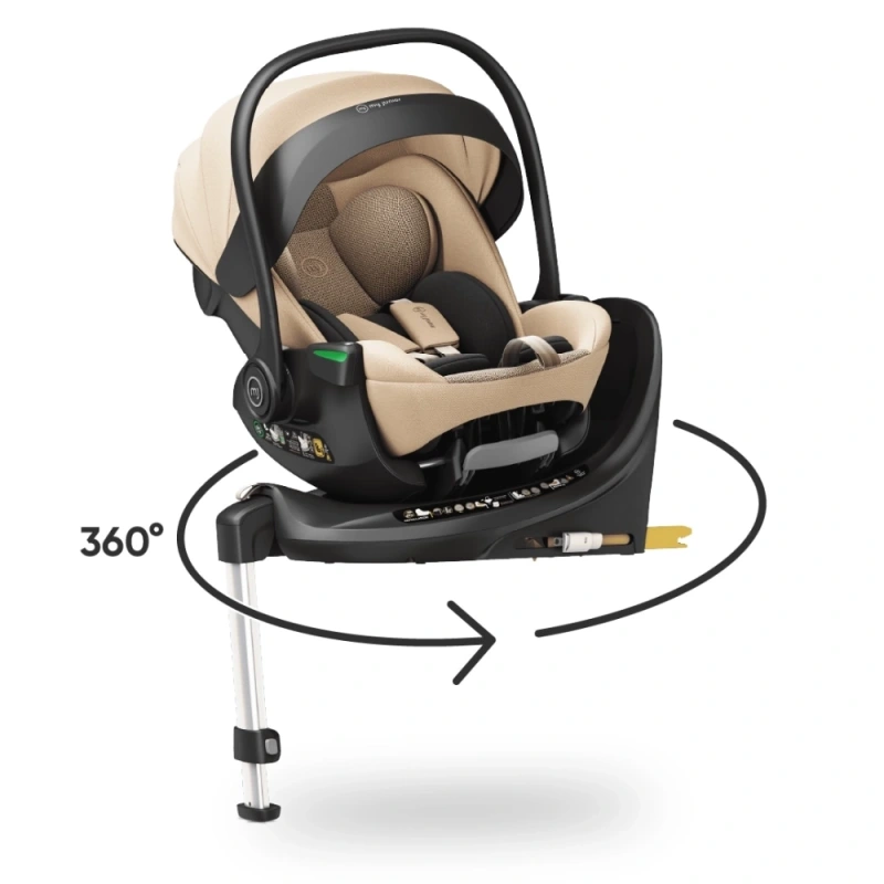 Autosedačka pre novorodenca i-Size my junior® AURAᵉʳᵍᵒ – Beige 4