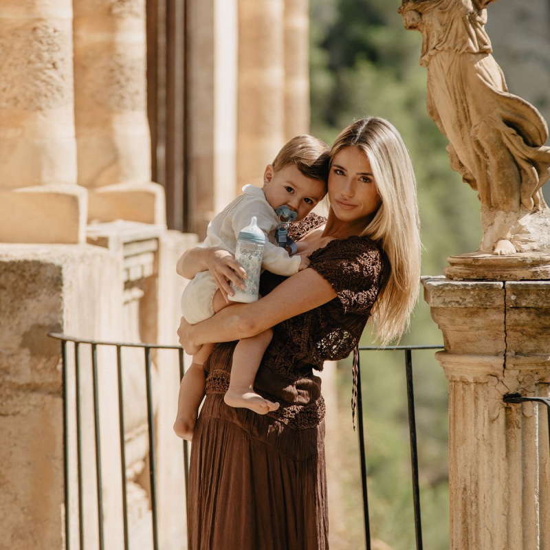 SUAVINEX | Dojčenská fľaša WONDERLAND NEW 360ml FYZIOL PRŮTOK L - modrý kvet 2