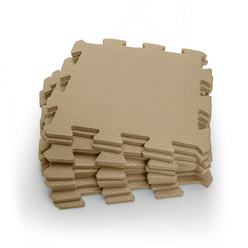 Penová podložka Puzzle 30x30 cm 9ks, Hazel Brown 11