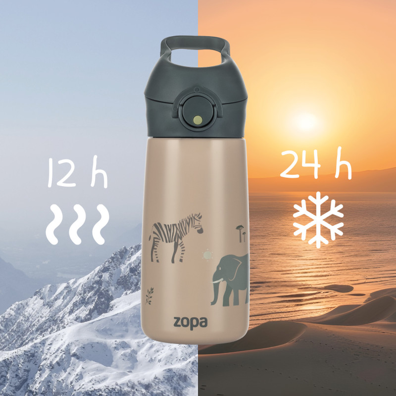 Termoska na pití s pítkem 400 ml, Mountains 3