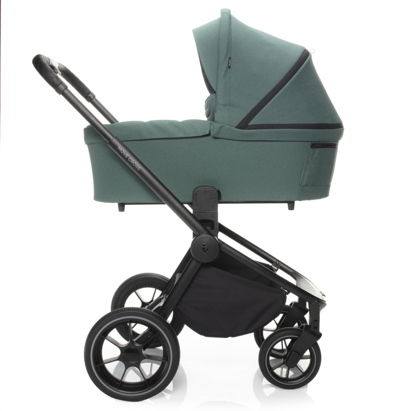 Set kočík Move Cross 2 + korba XL + adaptér, Antique Green /Black 8
