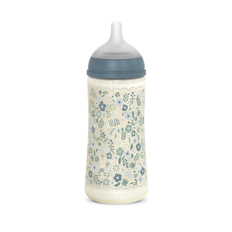 SUAVINEX | Dojčenská fľaša WONDERLAND NEW 360ml FYZIOL PRŮTOK L - modrý kvet 3