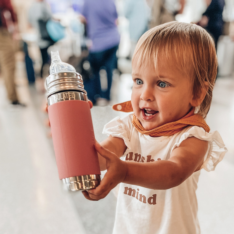 PURA Termo fľaša s náustkom 260ml, Rose 1