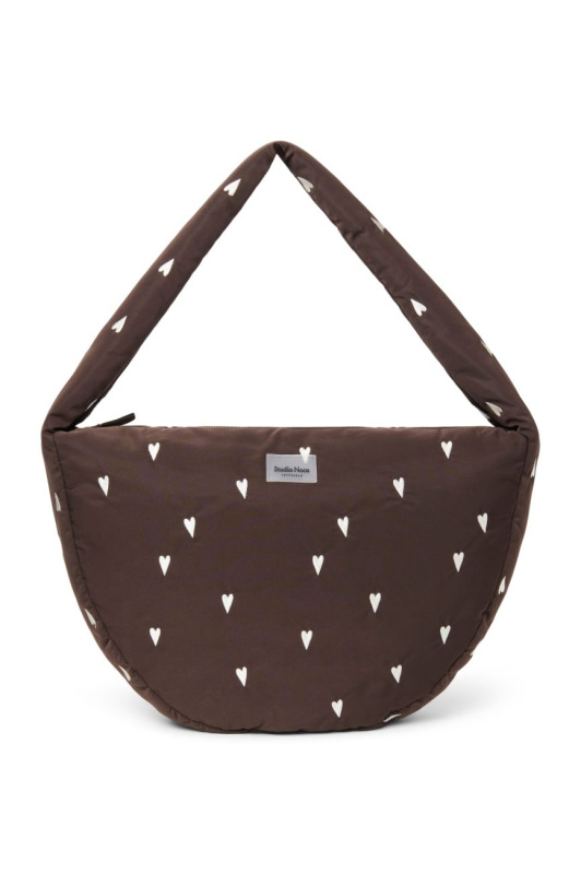 STUDIO NOOS - Puffy Cross Body Bag | Brown Hearts