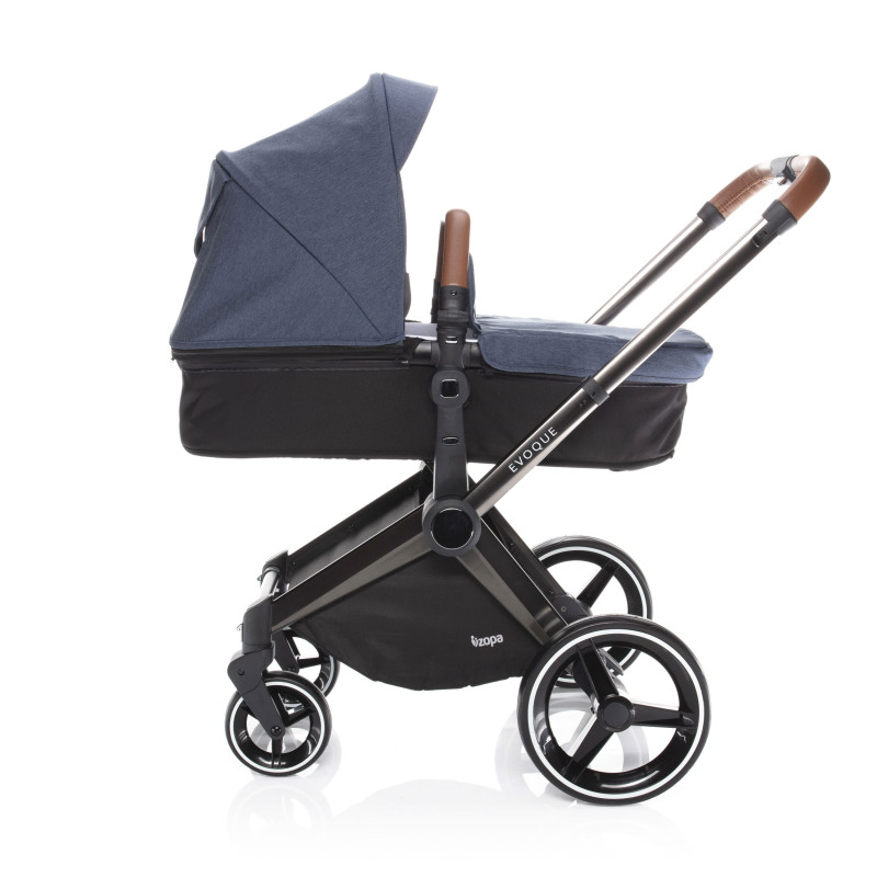 SET Podvozek Evoque + Farebný set ku kočárku Evoque, S/BR_Jeans 1