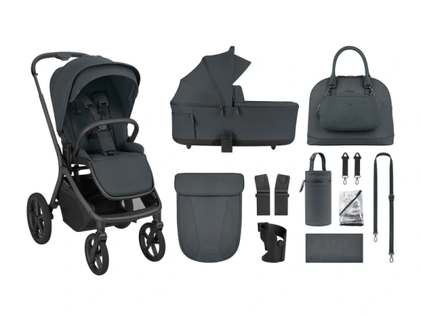 KikkaBoo Kočík 2v1 Goya Platinum GRAPHITE 4