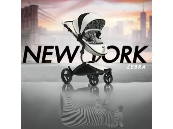 Xari kočík - sedák s vaničkou a štartovacou sadou New York Zebra