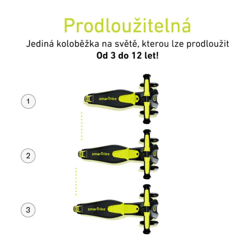 Kolobežka SmarTrike Xtend Scooter Yellow od 3 - 12 rokov 4