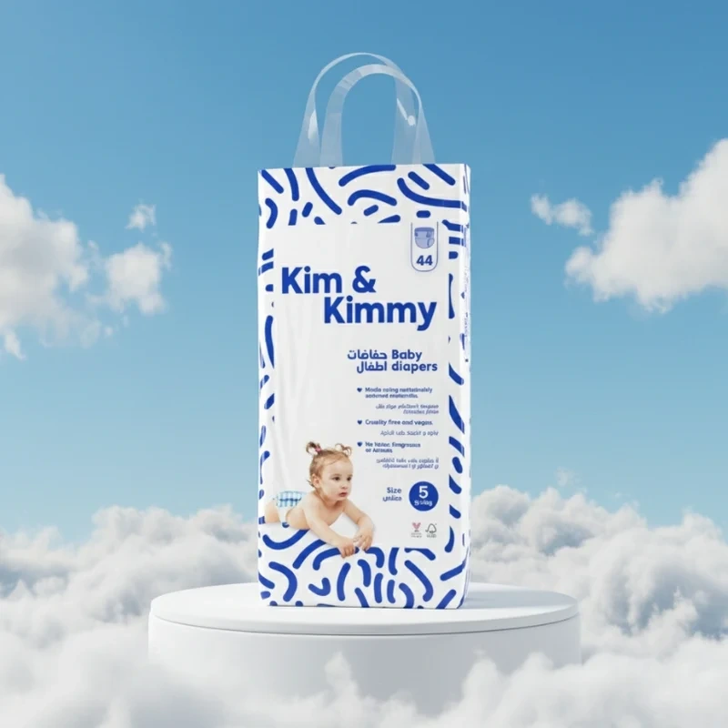 Kim & Kimmy plienky veľkosť 5 pre bábätká 12–17 kg, 44 ks