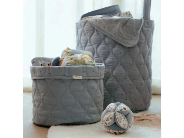 Košík textilný obojstranný veľký Pure Denim Blue 3