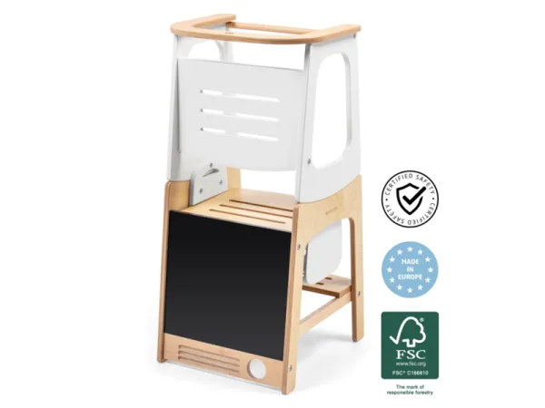 Učiaca veža 3v1 Toucan Natural White 13