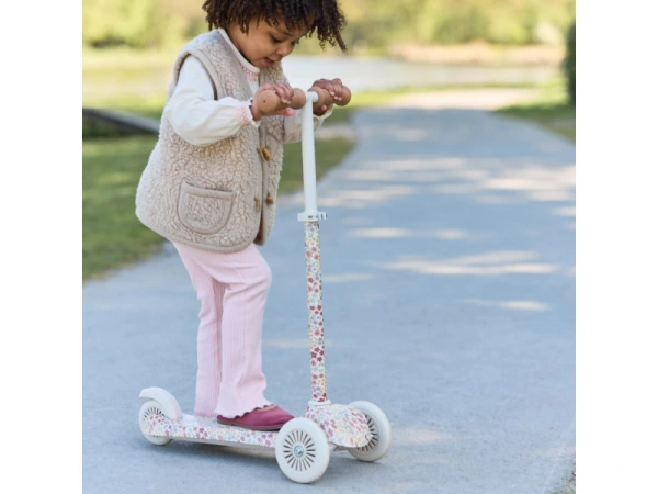Kolobežka trojkolesová Sunny Flower Off White 16