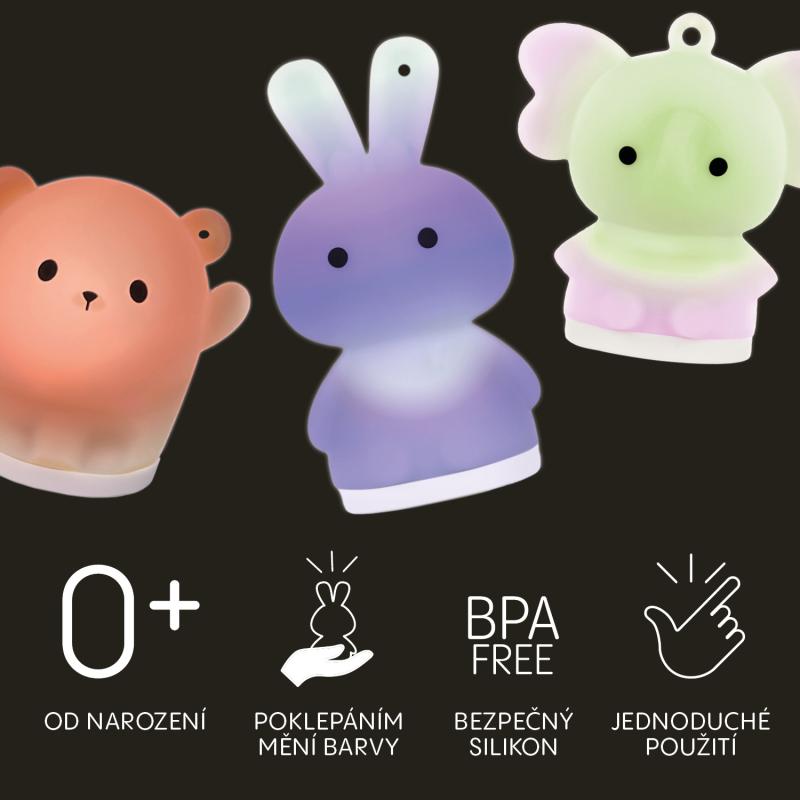 Silikónové závesné svetlo LED, Bear 7