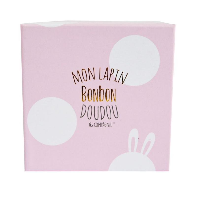 DouDou et Compagnie Lapin Bonbon Zajačik papučky ružové 0-6m