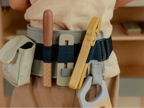 Opasok s dreveným náradím Blue 5