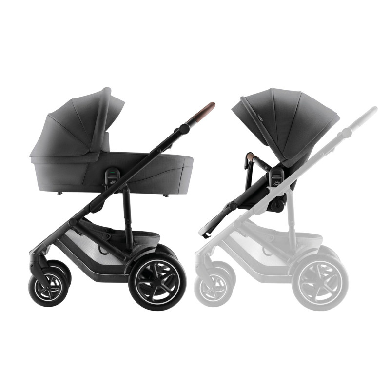 Sada kočíka Smile 5Z + hlboká vanička Style, Mineral Grey