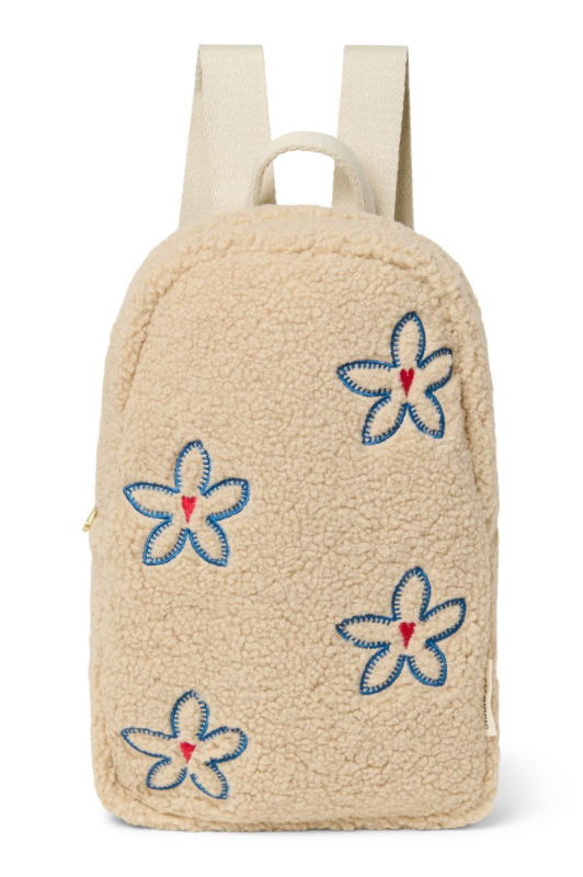 STUDIO NOOS - Teddy Mini BACKPACK - batôžtek | Ecru Flower Heart