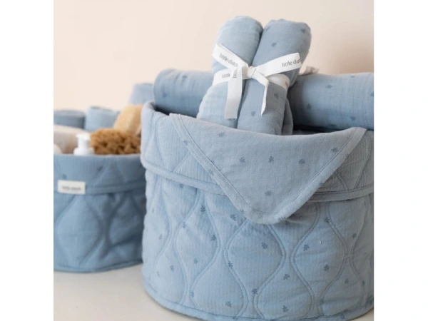 Košík textilný obojstranný veľký Pure Denim Blue 2