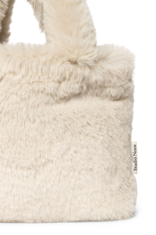 STUDIO NOOS - Faux Fur Mini Handbag | Natural 2