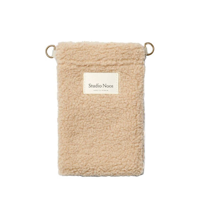 STUDIO NOOS - Teddy Phone BAG - taštička na telefon | Ecru