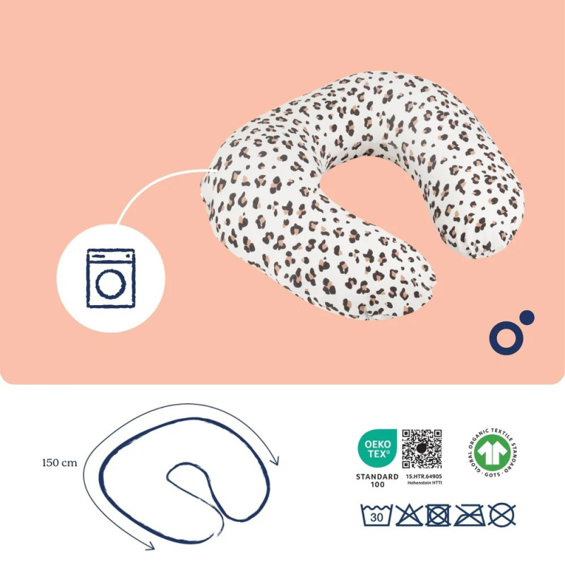 Doomoo Softy multifunkčný vankúš, LEOPARD CREAM 2