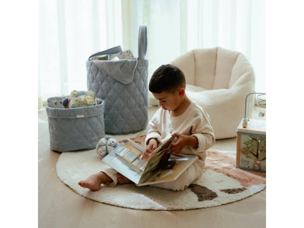 Košík textilný obojstranný veľký Pure Denim Blue 4