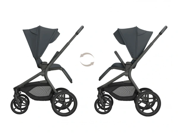 KikkaBoo Kočík 2v1 Goya Platinum GRAPHITE 9