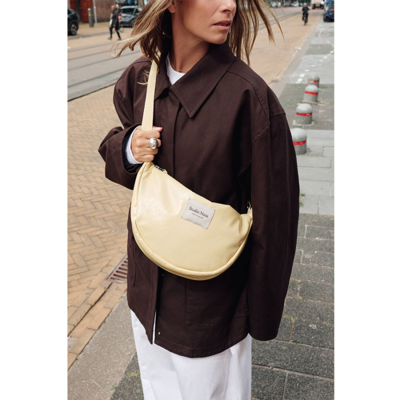 STUDIO NOOS - Leather Adult FANNY kabelka | Butter Yellow 5