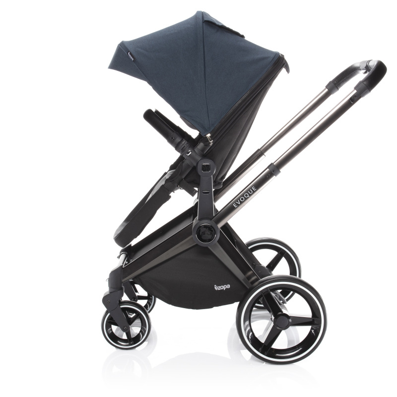 SET Podvozek Evoque + Farebný set ku kočárku Evoque, S/BL_Petrol Blue 2