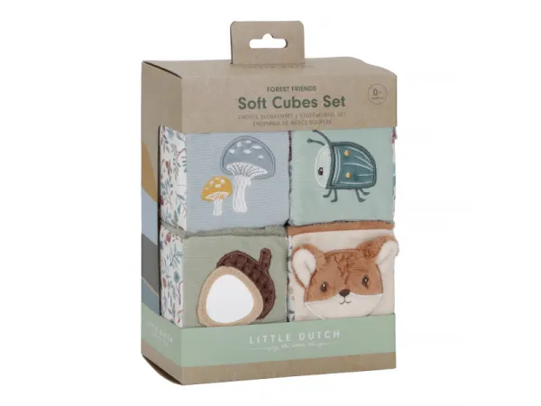 Kocky textilné 4 ks Forest Friends 4