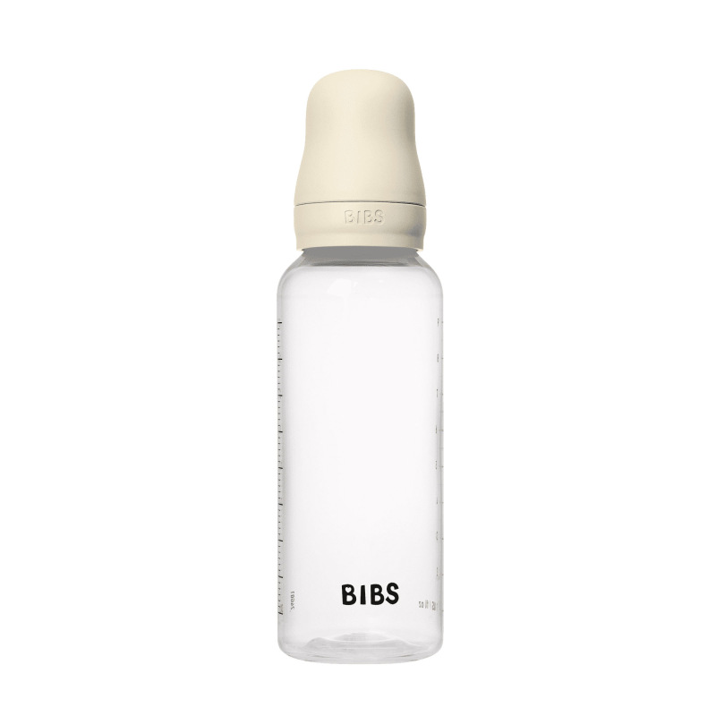 BIBS Antikoliková fľaša so silikónovým cumlíkom 270ml, Ivory 1