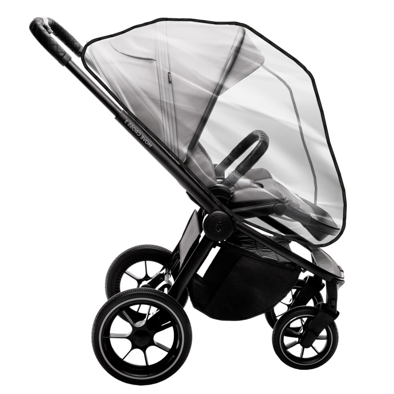 Set Športový kočík Move Cross 3 + korba XL 3 + adaptéry, All Black 14